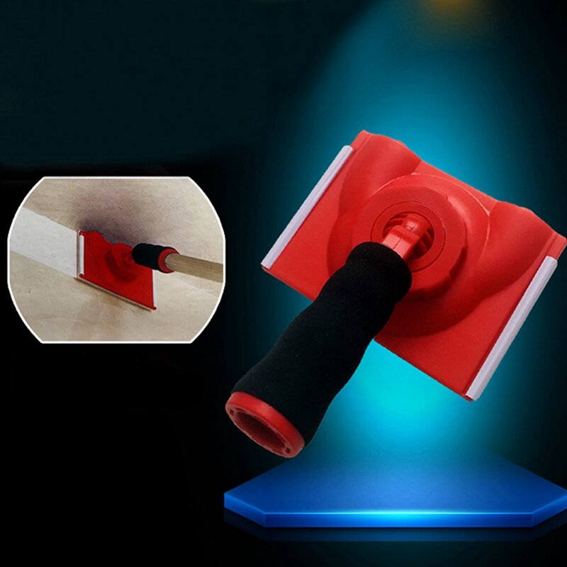 Latex Paint Edger With Handle Flat Trimming Brush Trimmer Color Separation Tool Brush Plaster Line Corner Brush Spare Parts