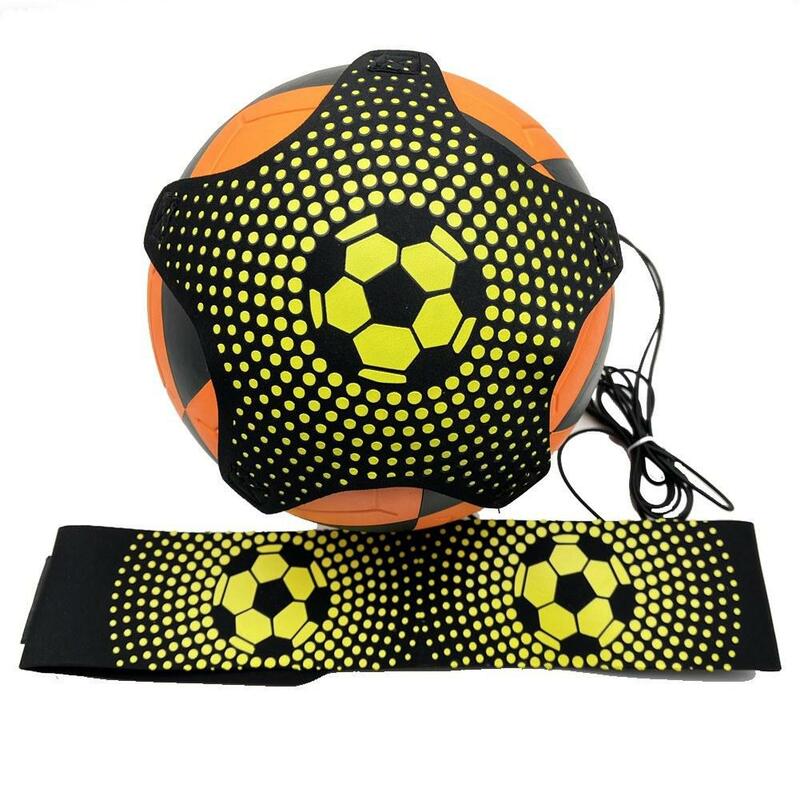 Soccer Training Auxiliary Tape Adults Children Football Kick Trainer Adjustable Belt Soccer Practice Equipment for Beginner I0G7