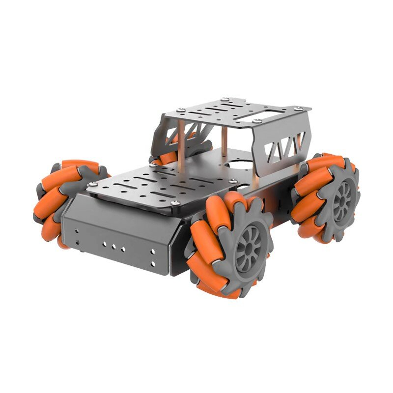 Kit auto telaio ruota Mecanum con motore TT telaio in lega di alluminio Kit auto intelligente per Kit auto Robot educativo fai da te Hiwonder