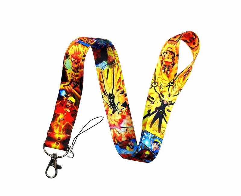 POP MART Naruto Key Lanyard ID Badge Holders Animal Phone Neck Straps with Keyring Phone Accessories D004