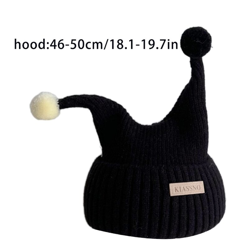 Уютная вязаная шапка-капюшон, осенне-зимняя однотонная шапка-бини, подарок для малышей