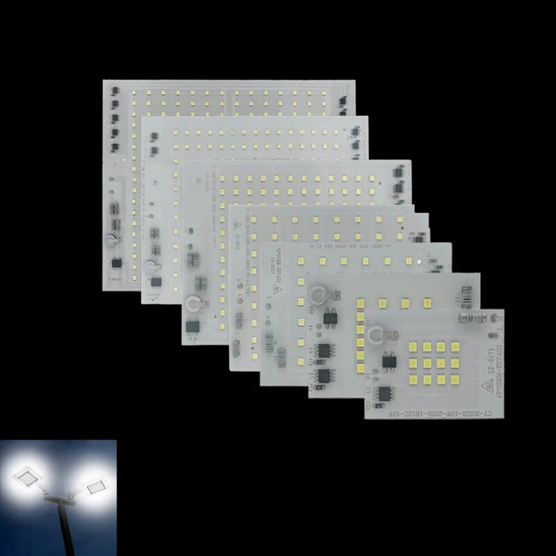 Chip LED COB SMD2835 DE ALTO Lumen, 220V, 10W, 20W, 30W, 50W, 100W, 200W, accesorios de iluminación, foco reflector, bombilla LED