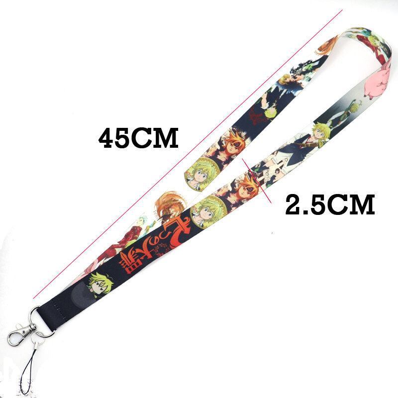 Anime Red Cloud Lanyard Neck Strap for Phone Key Webbing Ribbons Lanyards Accessories Neckband ID Card Rope Gift