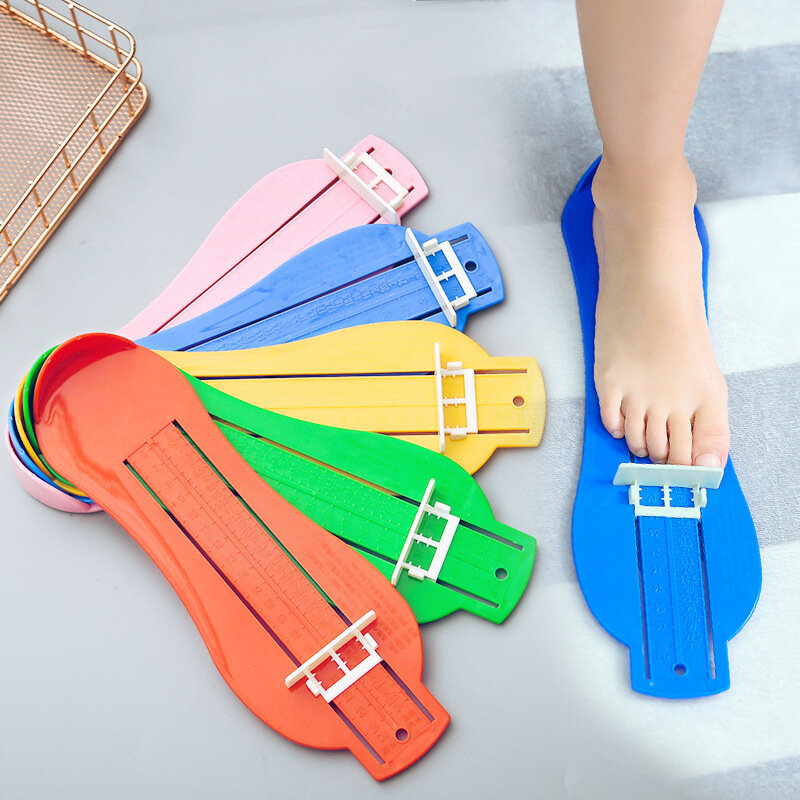 Medidor de medida de pie para bebé, regla de pie para niños pequeños, Regla de medición de tamaño, herramientas de ajuste de pie de crecimiento de longitud de zapatos para niños