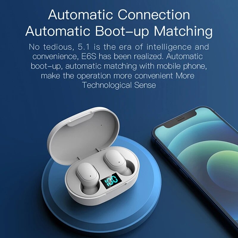 Auriculares TWS inalámbricos por bluetooth, audífonos con cancelación de ruido y micrófono para Xiaomi y Samsung, 2 unidades