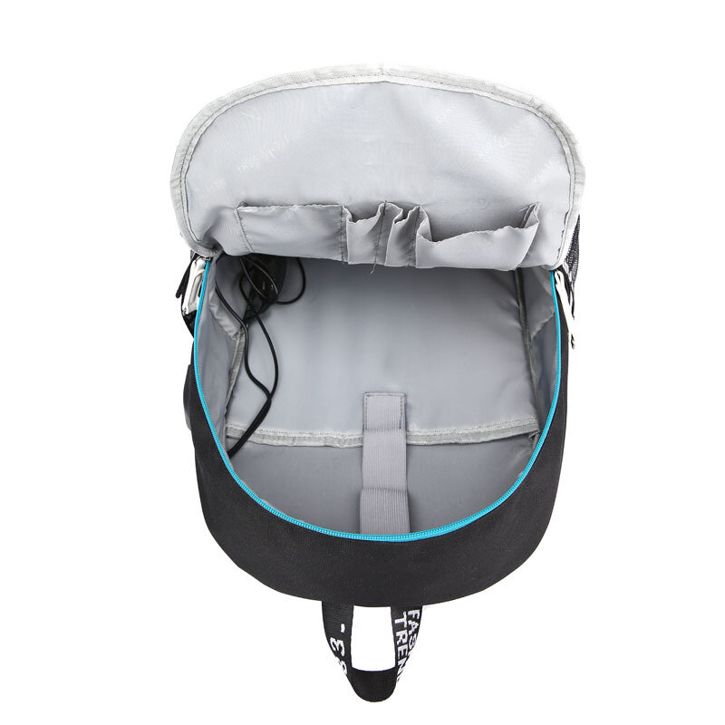 Monsta X plecak torba z modnym portem USB/blokadą słuchawek między nastolatkami podróżna torba na laptopa dla uczniów