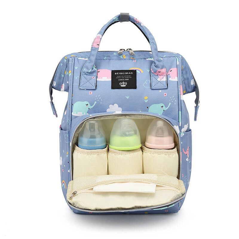 Bolsa de pañales de gran capacidad para mamá, mochila impermeable de viaje al aire libre, bolsa de maternidad para pañales de bebé, bolsa de viaje para cochecito