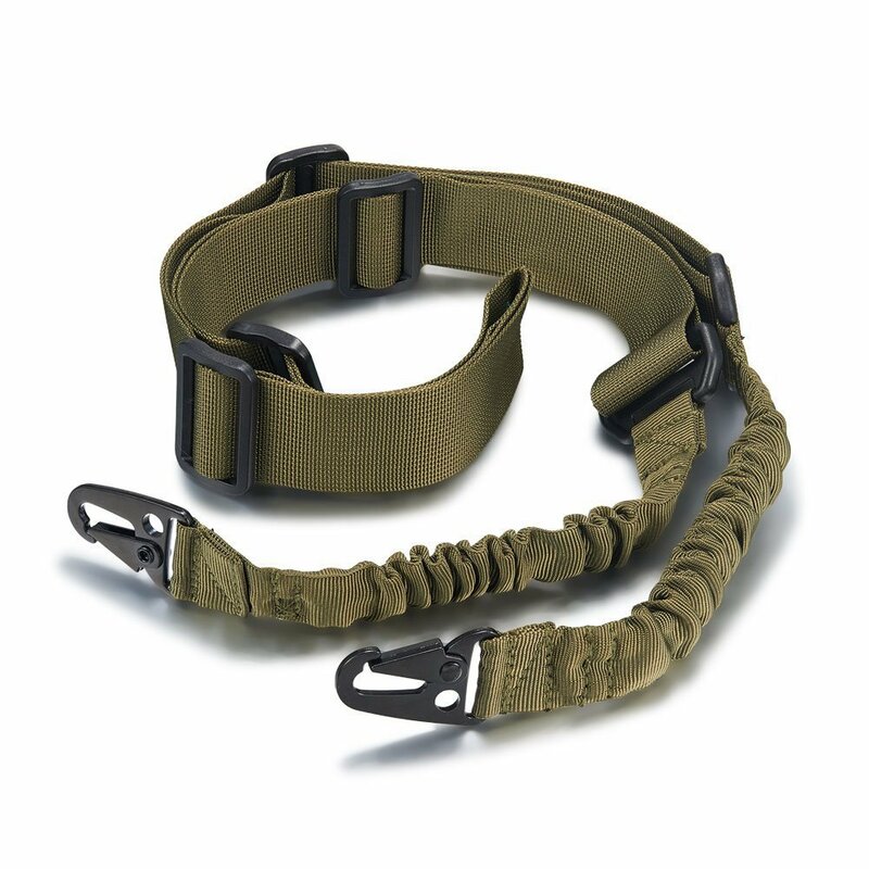 Tactical Sling Shoulder Strap, Rifle ao ar livre, Metal Buckle Belt, Caça Acessórios, Tactical Gear, 2 Ponto