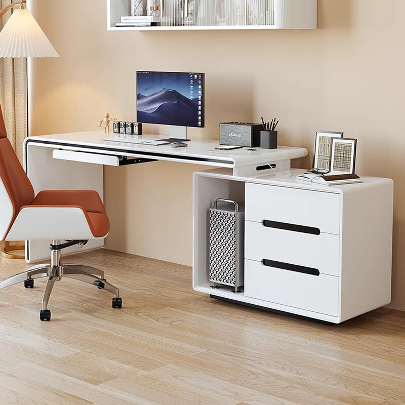 Youth Room Computer Desk Gaming Portable Bedroom Drawer Work Bench Studies Desk Seating Auxiliary Escritorios Furniture Home