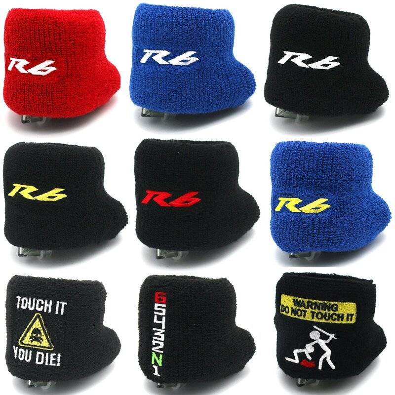 Motorcycle Front Fluid Oil Brake Reservoir Socks Cover Protective Case For Yamaha YZF R6 R6s 1998-2016 YZF600 YZF-R6 98-16