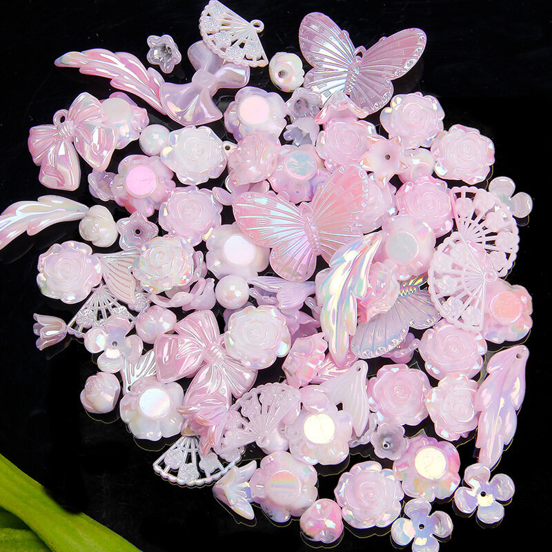 DIY Shining Pearls Shell Resina Borboleta, cola creme, materiais acessórios frisados, barroco, artesanal, 50g