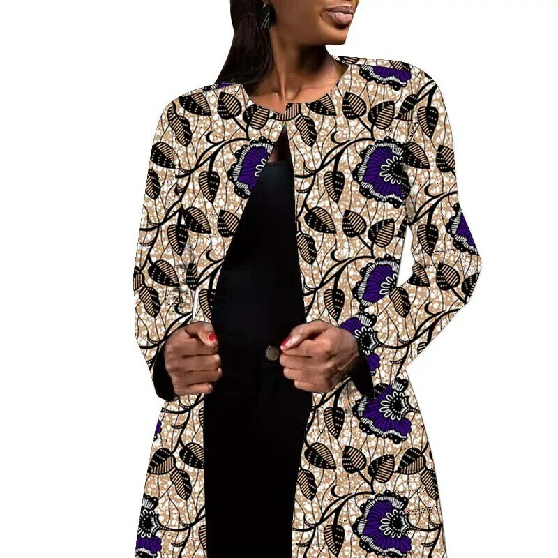 Veste de Blazer Décontractée pour Femme, Cardigan à Imprimé Africain, Combinaison Courte, Design Original, à la Mode Ankara, Nouvel Arrivage