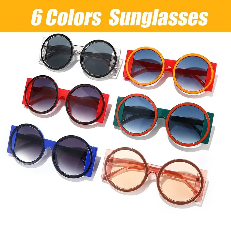 Gafas de sol clásicas para hombre y mujer, lentes de sol con montura redonda para conducir, pescar, viajes, deportivas, UV400