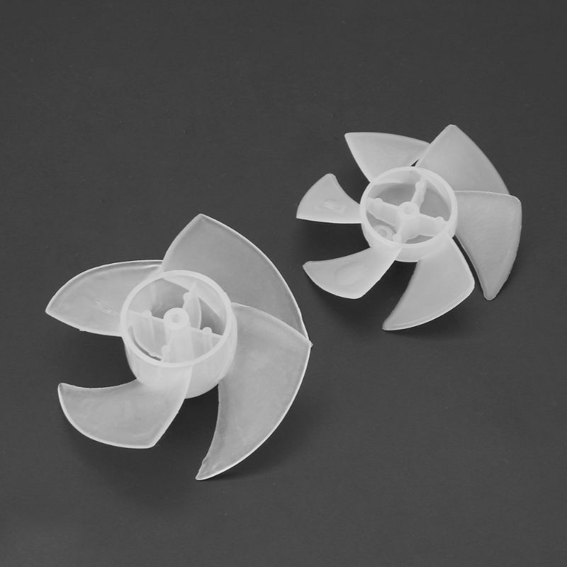 Pequena potência mini pá de plástico de ventilador 4/6 folhas para secador de cabelo motor