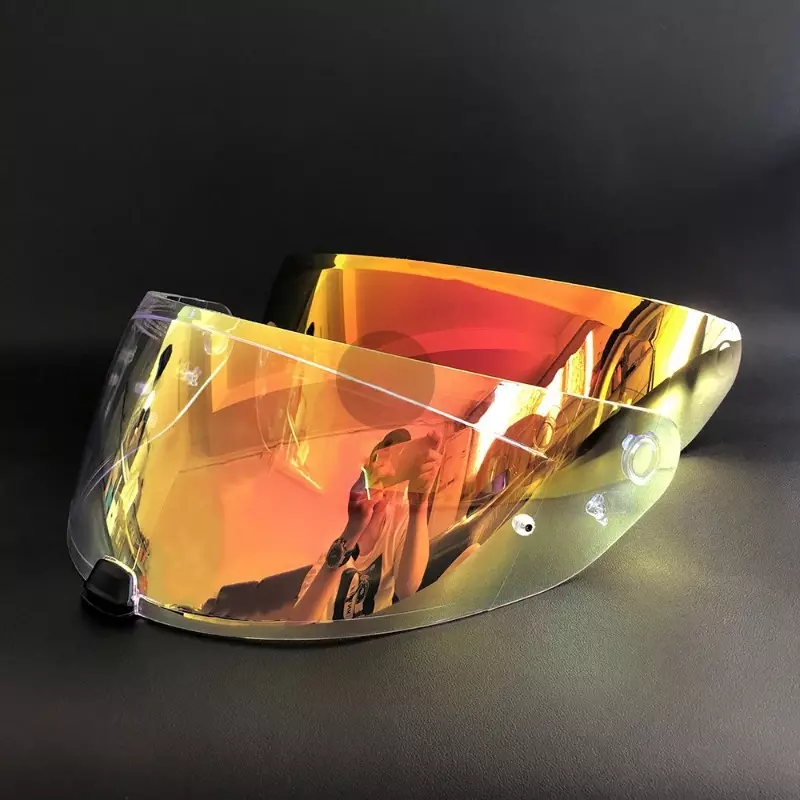 Suitable for HJC C70 IS-17 FG-ST Helmet Lens Color Change, Day and Night Universal Lens, Electroplated Gold and Silver Lenses