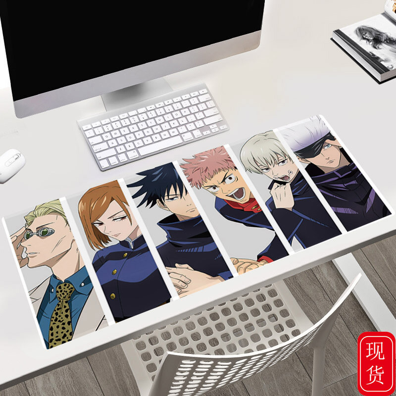 Jujutsu Kaisen-alfombrilla de ratón para Gaming, almohadilla de escritorio para oficina y hogar, superficie de mesa de Anime, 40x90x0,3 CM, tamaño grande