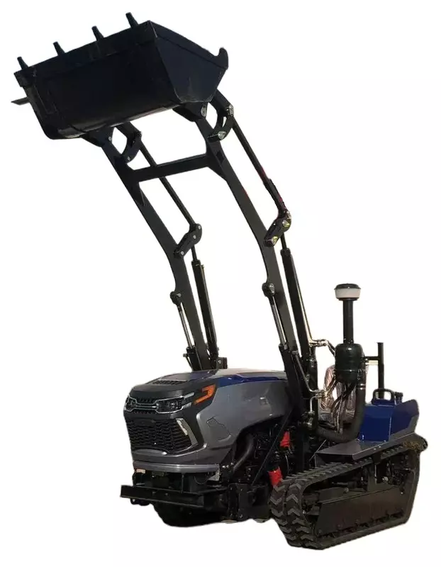 25hp 50hp Crawler Tractor with Compact Dozer Mini Bulldozer Cultivator Rotary Tiller Agricultural Mini Crawler Field Trackor