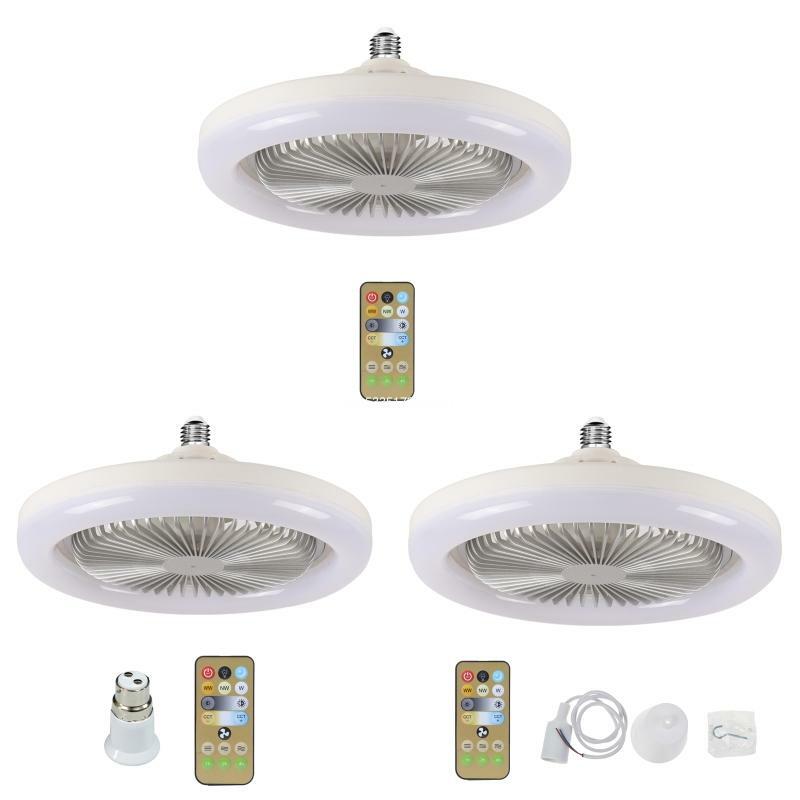 for Smart Ceiling Fan with Remote Control B22 to E27 Converter Base/1m E27 Cable Dropship