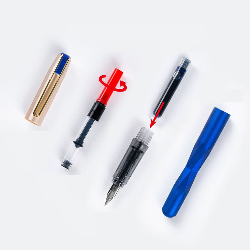Morandi色万年筆ef書道ペン0.38ミリメートルインクペンオフィス署名学生練習書き込み文具用品