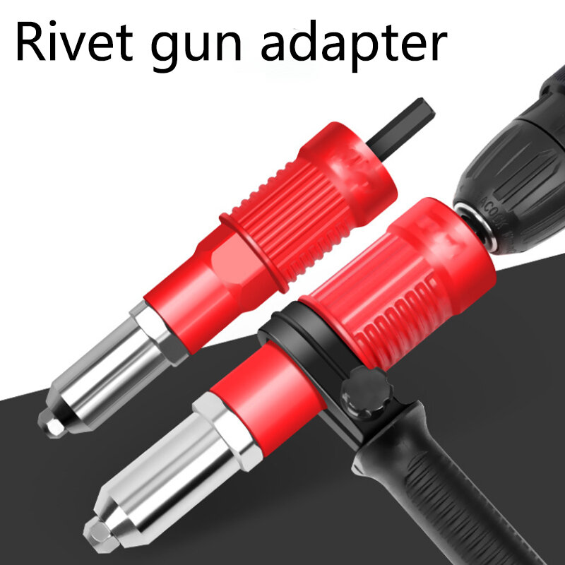 Adaptador de pistola remachadora eléctrica, herramienta de conversión de remaches, tuerca de remache, taladro eléctrico, nuevo