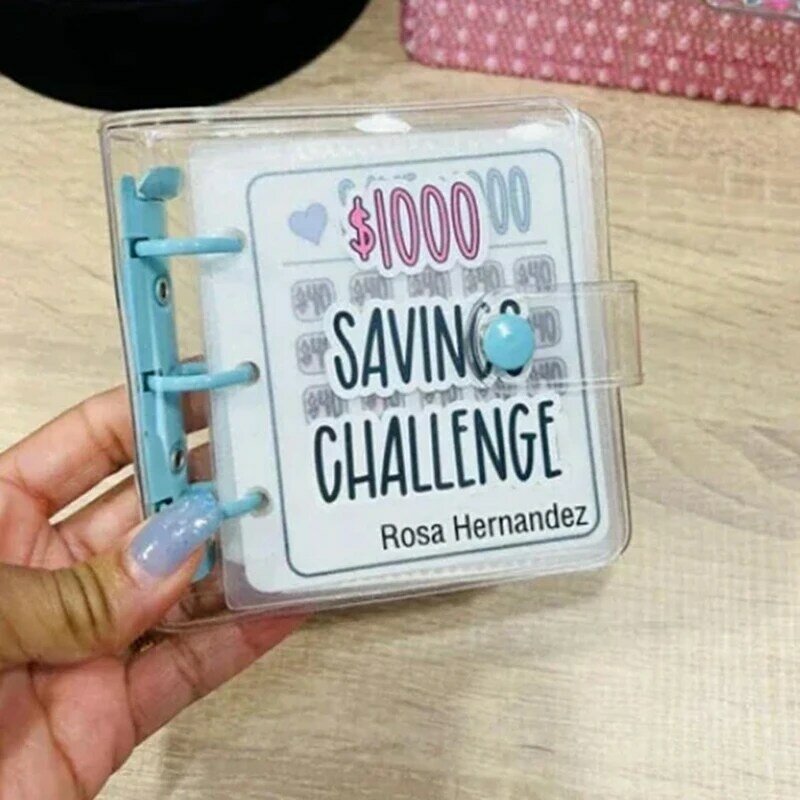 Savings Binder L 1000 Savings Challenge, Reusable Budget Book With Cash Envelopes, Money Binder For Saving
