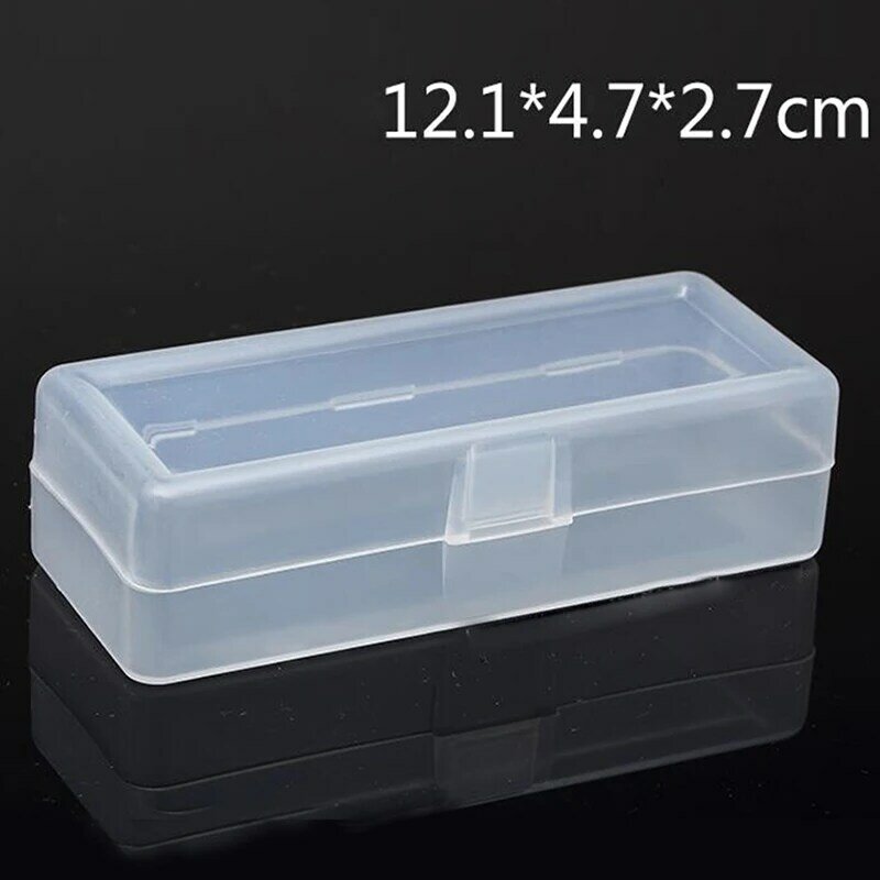 Прозрачная пластиковая коробка для хранения коллекционных товаров, упаковочная коробка, туалетный чехол, мини Чехол, размер 12,4*5*3,2 см