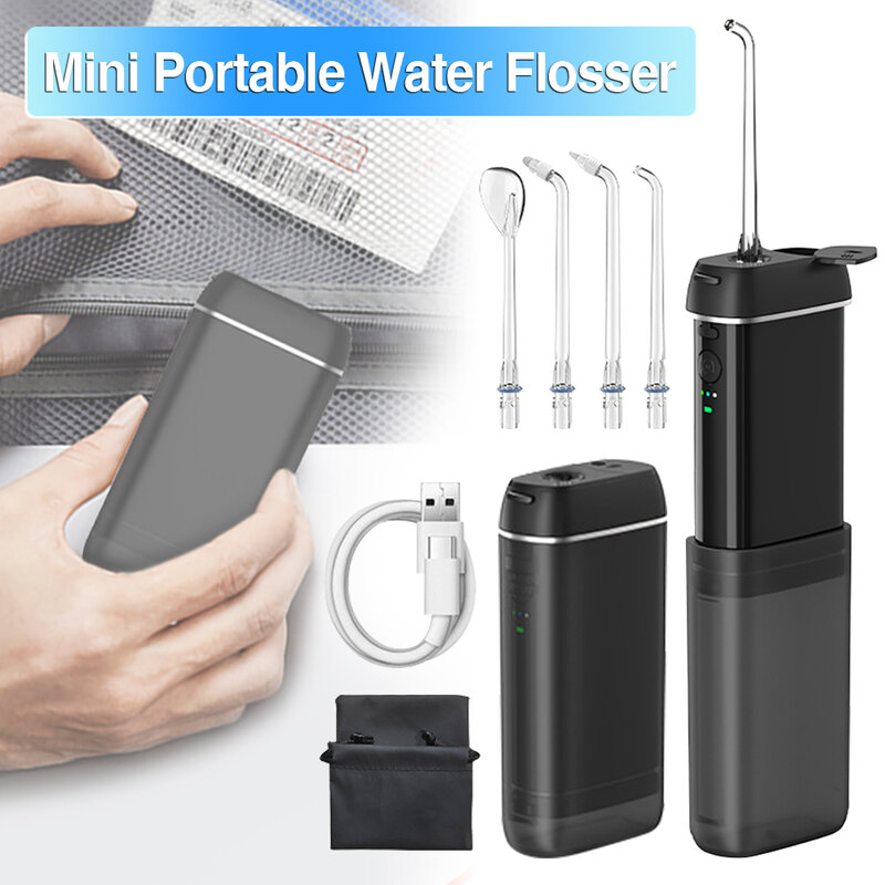 Irrigateur buccal portable, jet d'eau dentaire, cure-dents, fil dentaire, machine à laver la bouche, fil pour les dents, voyage
