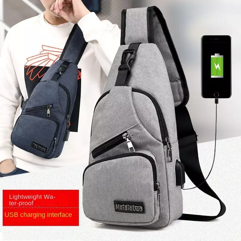 Multifunktion ale Brusttasche Herren-Umhängetasche mit großer Kapazität Einfarbige Umhängetasche mit mehreren Taschen, neue Reisetaschen