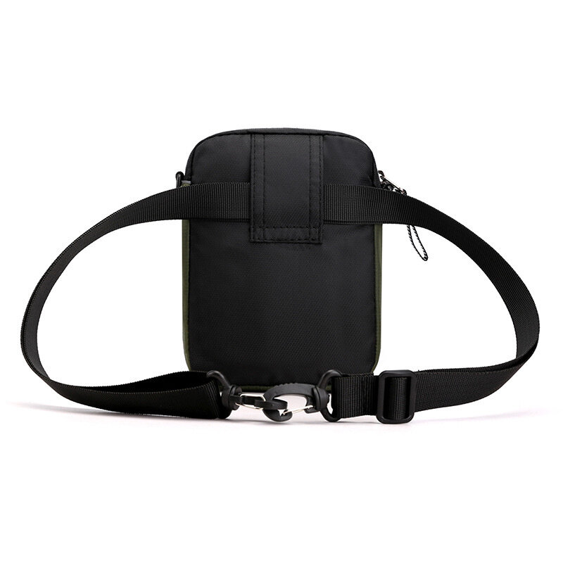 Bolsa de mensajero para deportes al aire libre para hombre y mujer, bolsa pequeña de moda reflectante, bolsa colgante con cinturón de ajuste cerrado