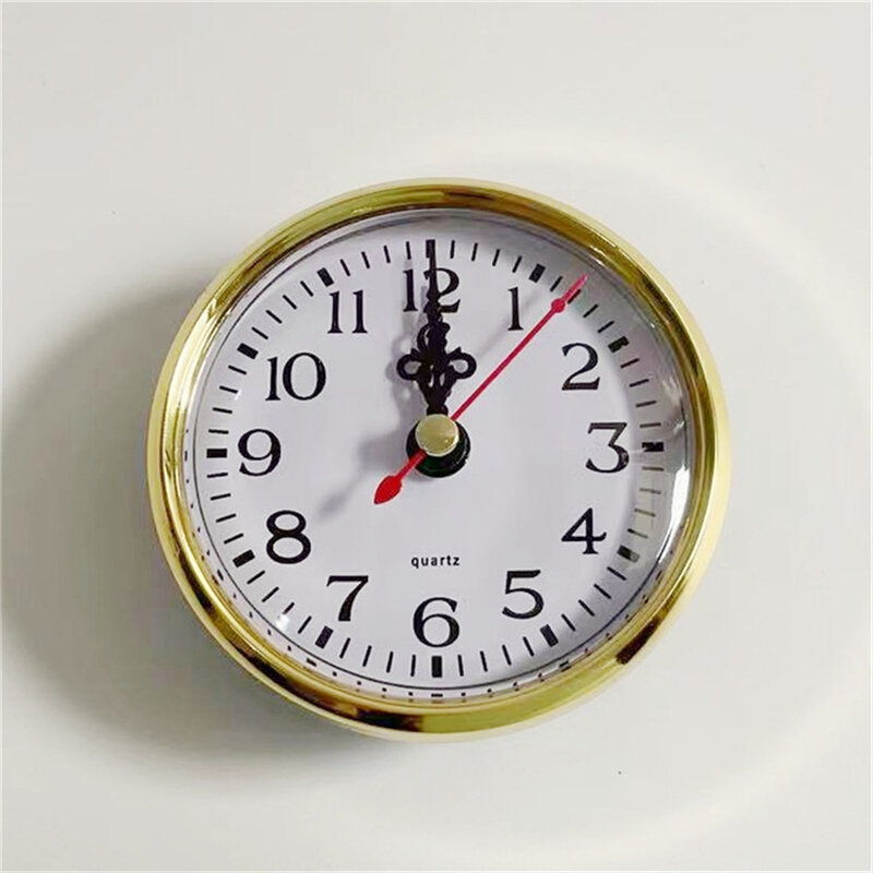 Remplacer votre horloge cassée par un insert d'horloge à quartz de 110mm, garniture de couleur or, mouvement silencieux, installation facile