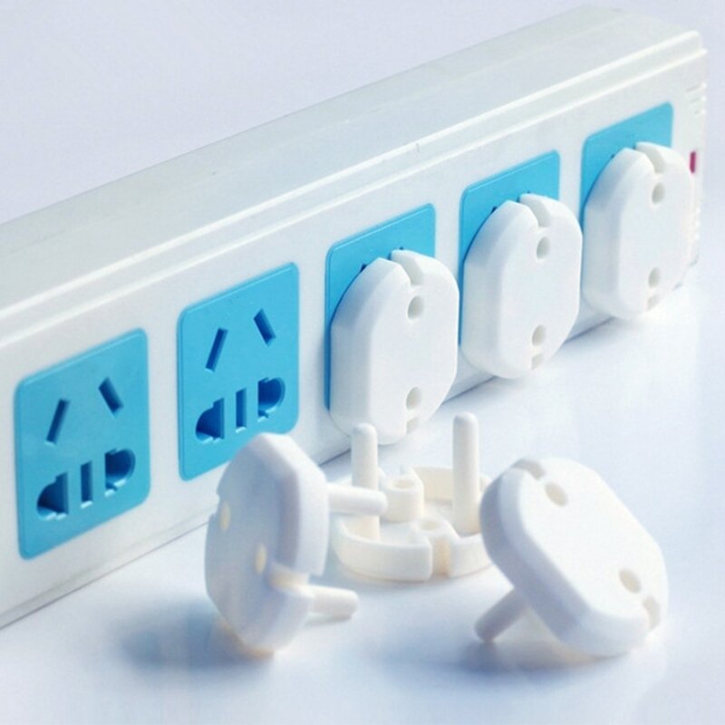 B2EB 10pcs Power Socket Outlet Plug Protective White Cover Anti Electric Baby Safety