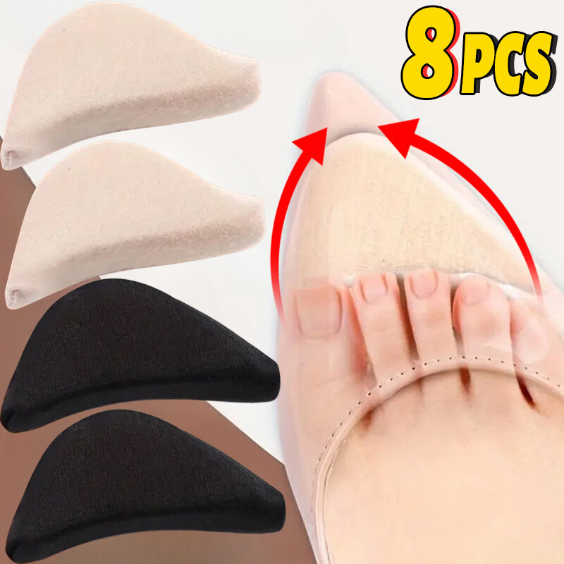 Almohadillas de esponja para el antepié para mujer, plantillas de tacón alto para aliviar el dolor, reducir el tamaño del zapato, Protector de relleno, ajuste, accesorios para zapatos