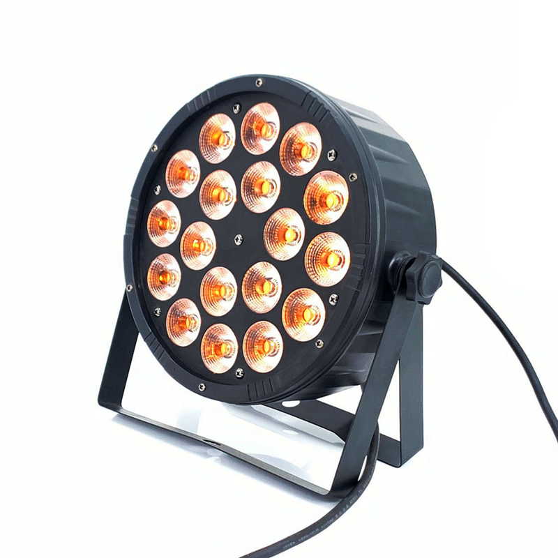 Projecteur de Lumière LED pio RGBWA UV 6 en 1, 18x18W, Projecteur de Scène Dmx Par