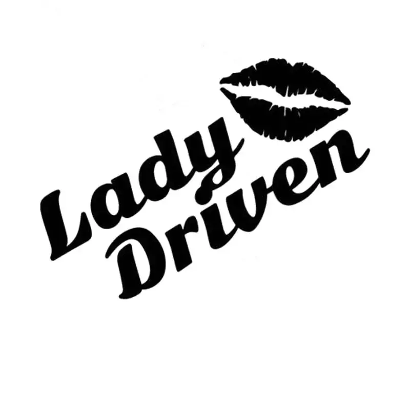 Personalized Lady Driven Car Stickers, Drift Stance, Racing Sunscreen Decalques, Laptop Truck Auto Acessórios, PVC,15cm x 11cm