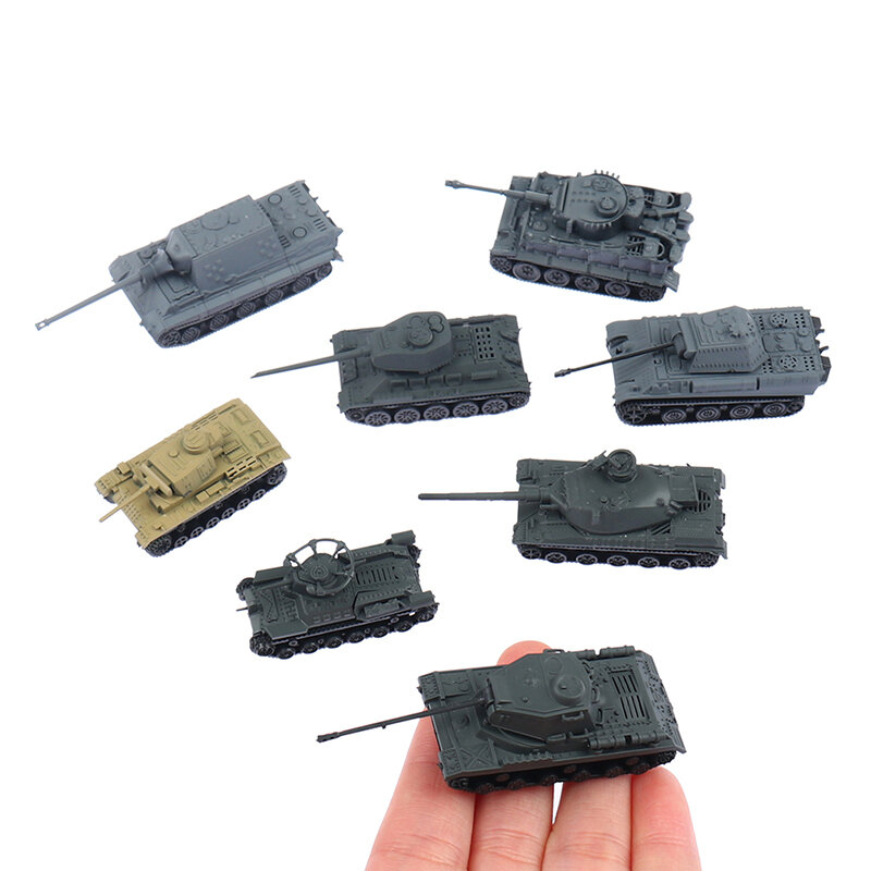1:144 Model Toy 4D Sand Table serbatoi di tigre in plastica World War II Germany Tank