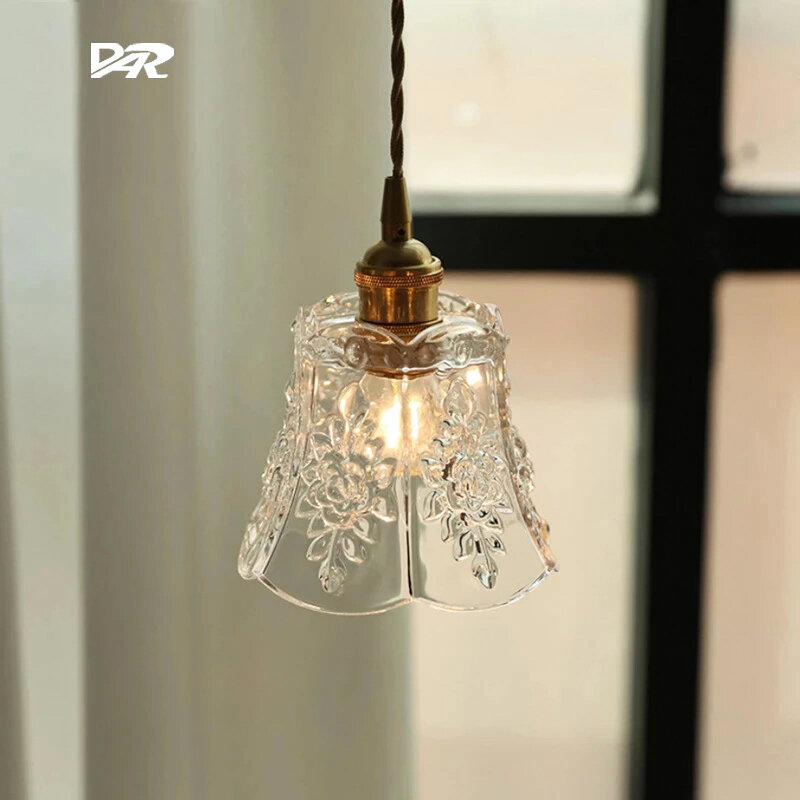 Moderne Hanglamp Glas Lampenkap Opknoping Verlichting Armaturen Eetkamer Bed Hanger Lampen Voor Plafond Decoratie Kroonluchter