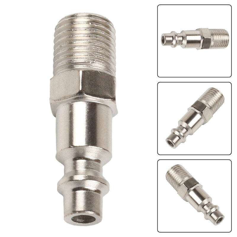 Parts Quick Adapters Grinders Quick Adapters Air Hose Fittings Air Hoses Connector BSP 1/4\\\" Iron Chrome Plated