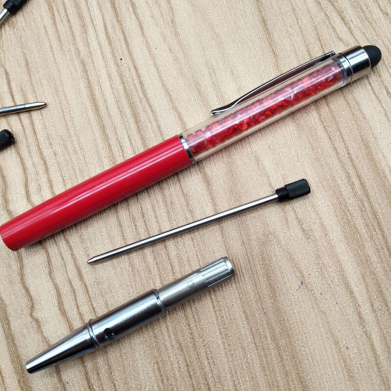 20 шт., стержни для ручки со стразами, 7 см, 0,5 мм