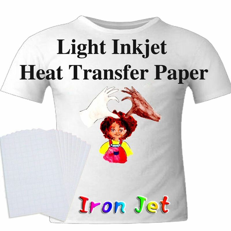 Camiseta de tela ligera de impresión por sublimación de inyección de tinta térmica, papel de transferencia de calor de pintura, bricolaje de moda