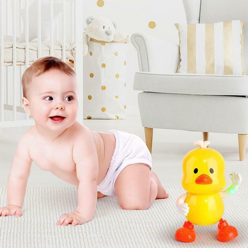 Musical Duck Toy Dancing Yellow Duck With Music And Light 12 Songs Duck Toy Preschool Educational Learning Toy For Learning