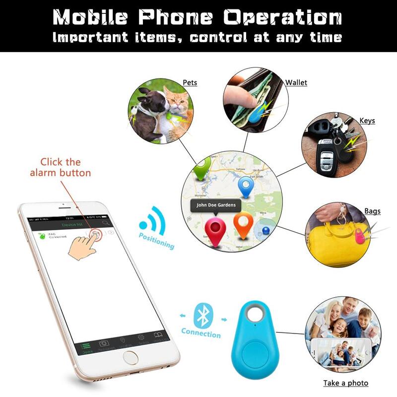 Traceur GPS intelligent Anti-perte, Mini localisateur Bluetooth étanche, traqueur pour animal de compagnie, chien, chat, enfants, portefeuille de voiture, accessoires porte-clés
