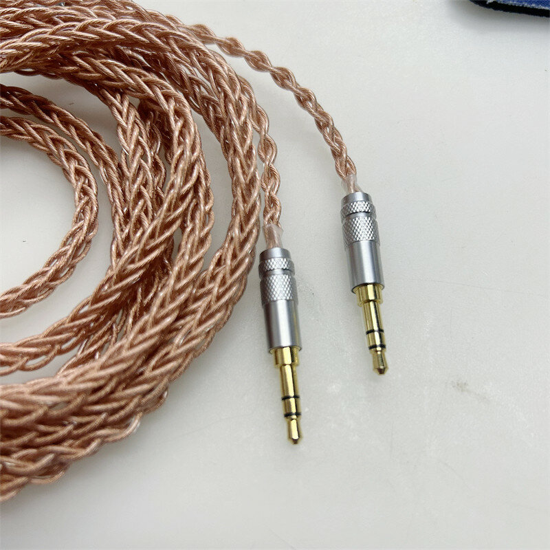 Cable de cobre de cristal único Chapado en plata, 4,4mm, 3,5mm, 24 share