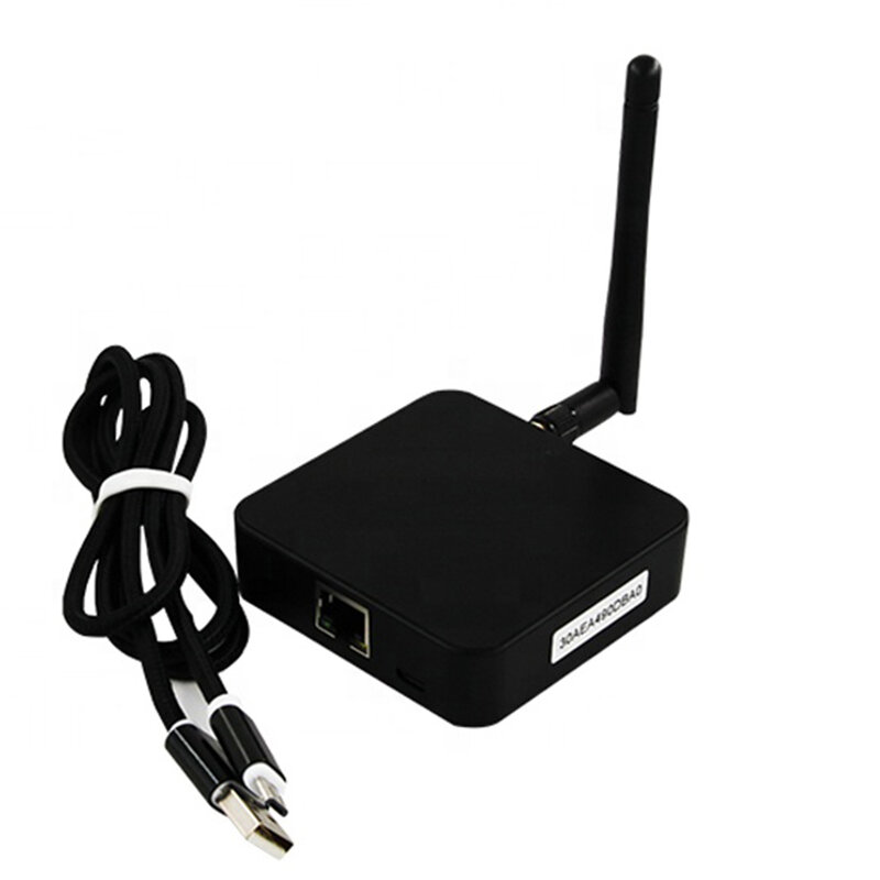 Black Ble Gateway iBeacon ble to network Bridge support  Ethernet and WiFi connection