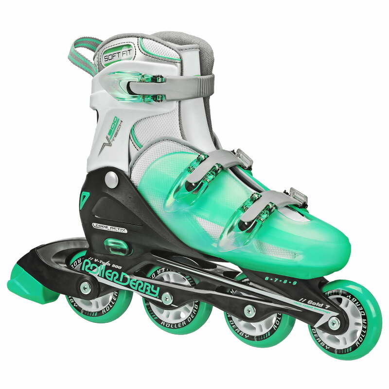 OUZEY  Women's Inline Skate With Adjustable Sizing, Mint
