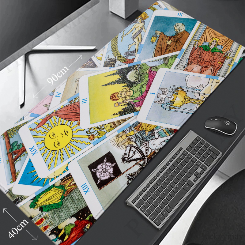 Grande Tarot Cartões Mouse Pad, Gamer Desk Mat, Game Mats, Anime Office Pads, Acessórios de computador, PC, XXL