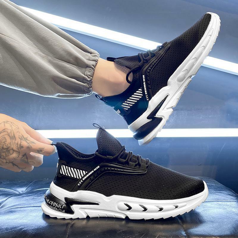 2023 New Summer Breathable Argan Men's Shoes Men's Sports Autumn Leisure Trendy Brand Increased by Daddy Tide Shoes