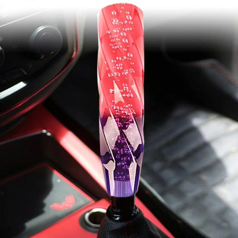 25cm Personalized Car Manual Transmission Shift Knob Gear Shifter Head Shift Knob Stick Crystal Transparent Bubble Gear Shifter