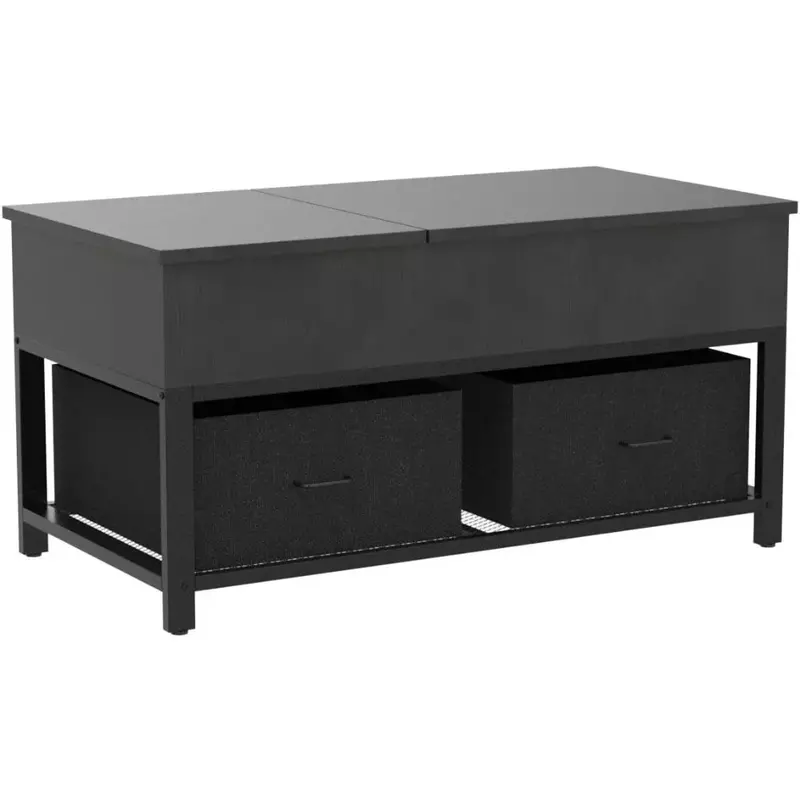 Couch tisch mit Stauraum, moderne quadratische Mittel tische mit USB-Ladeans chluss, 39.4 "Couch tisch