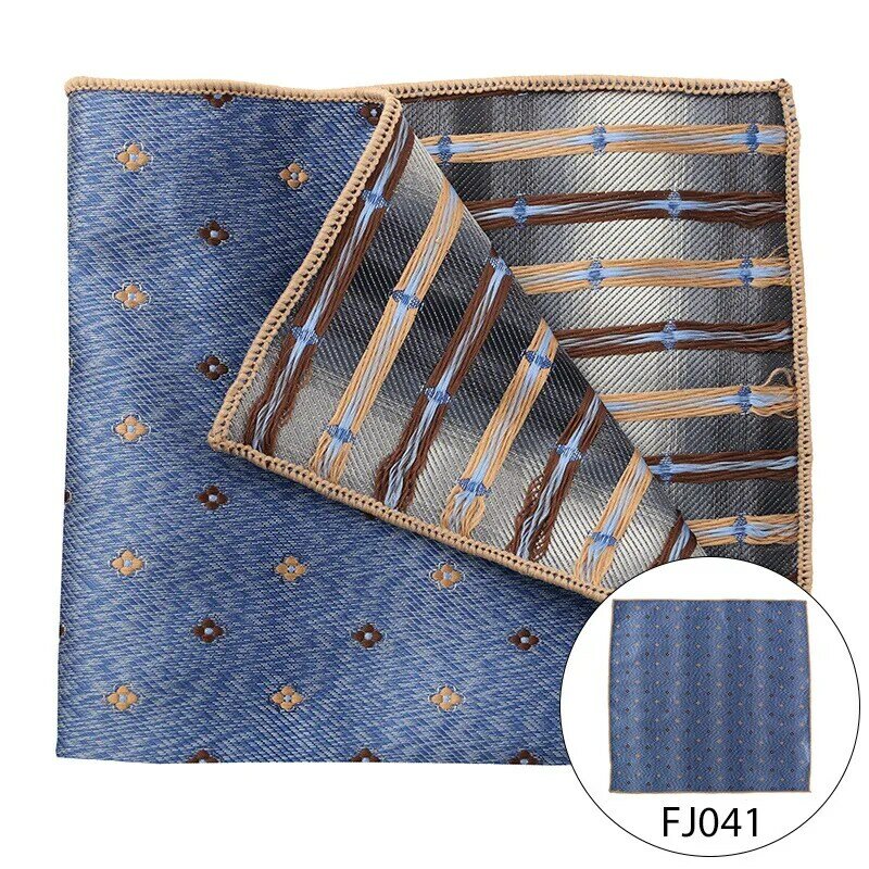 Men Pocket Square Suits Hanky for Men Plaid Mens Handkerchiefs Casual Suit Square Handkerchief Towels for Party 25X25 Cm