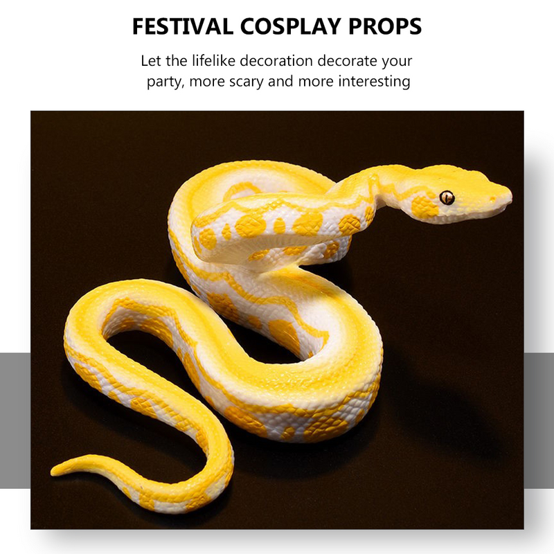 Modèle de serpent à sonnette en caoutchouc réaliste pour salle de salle, reptiles sans limites, véritable jouet de salle noire pour enfants